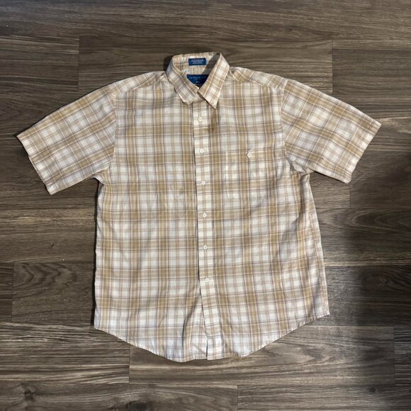 Tan and cream button down - Picture 1 of 2